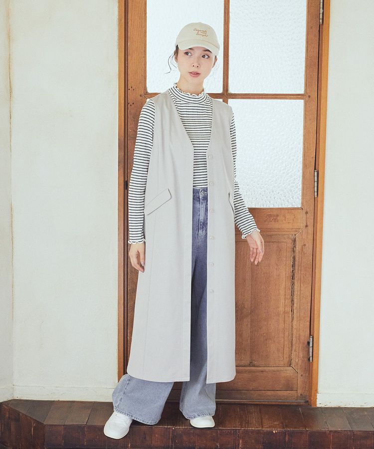 earth music&ecology「ランダムチェーンリブハイネックプルオーバー」|Tシャツ・カットソー|