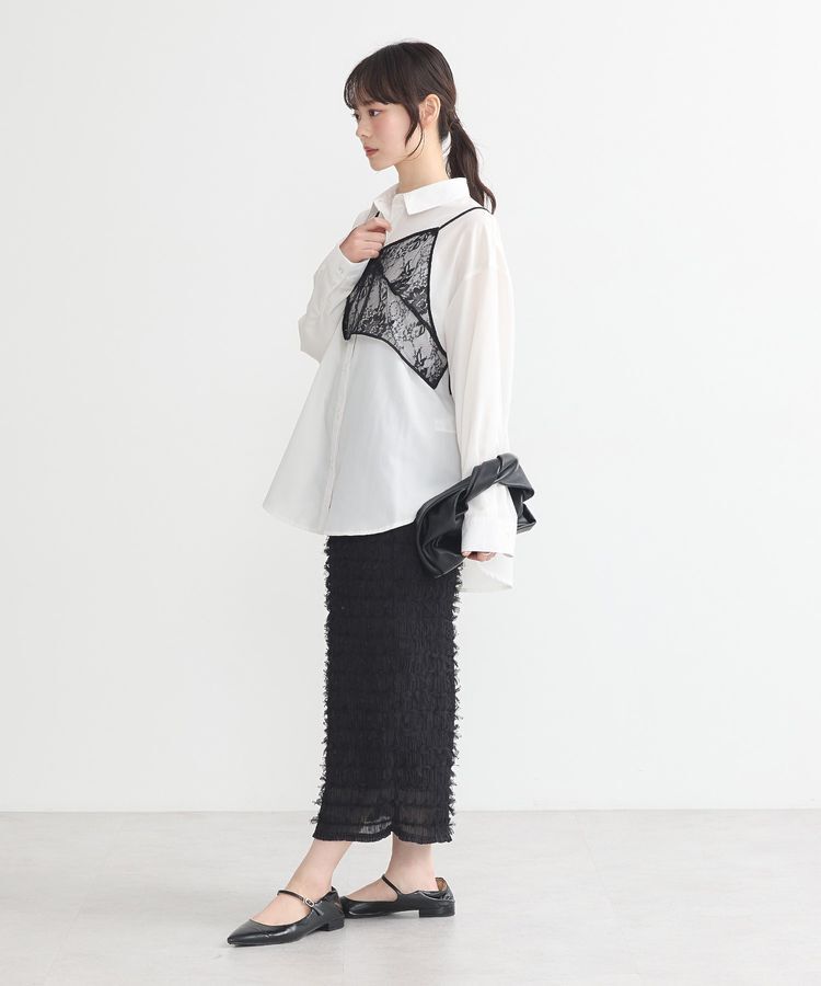 earth music&ecology「SET2点レースビスチェ＋シャツ」|シャツ・ブラウス|