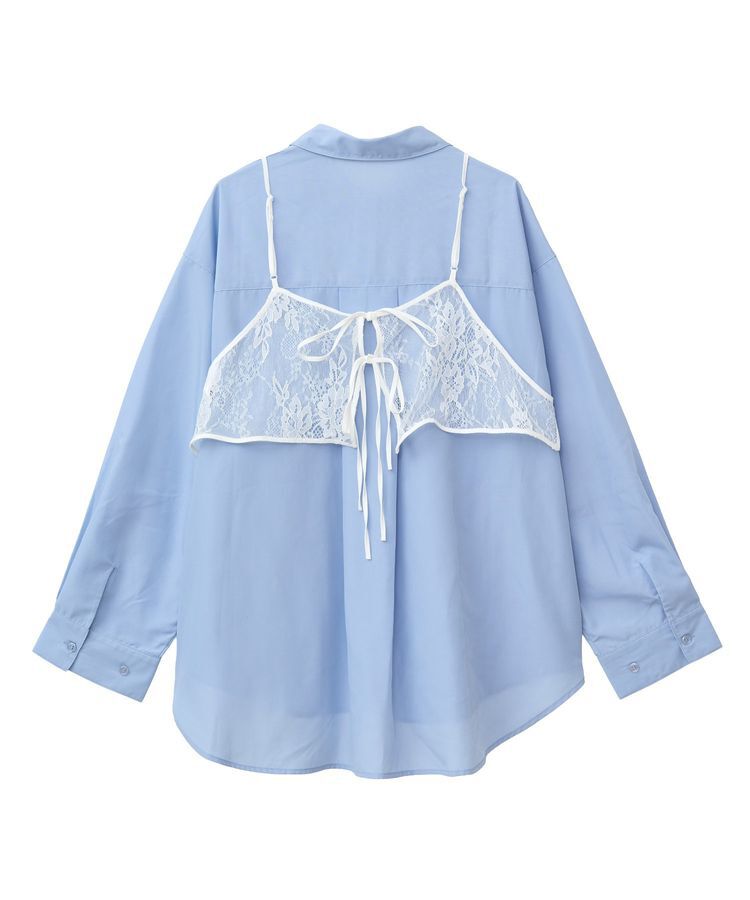 earth music&ecology「SET2点レースビスチェ＋シャツ」|シャツ・ブラウス|
