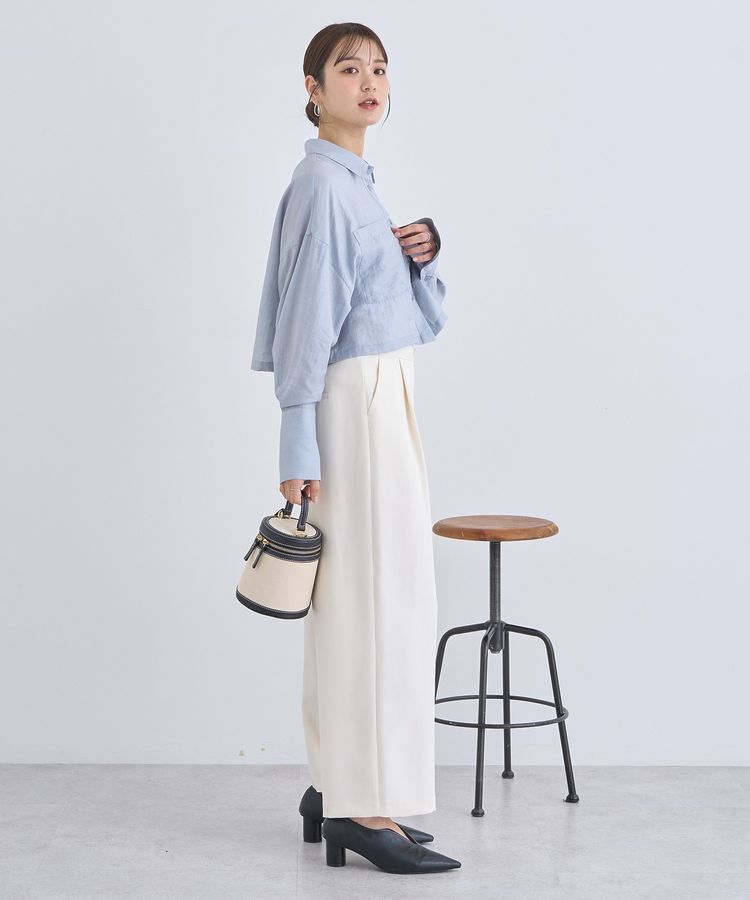 earth music&ecology「Wポケットショートシャツ」|シャツ・ブラウス|