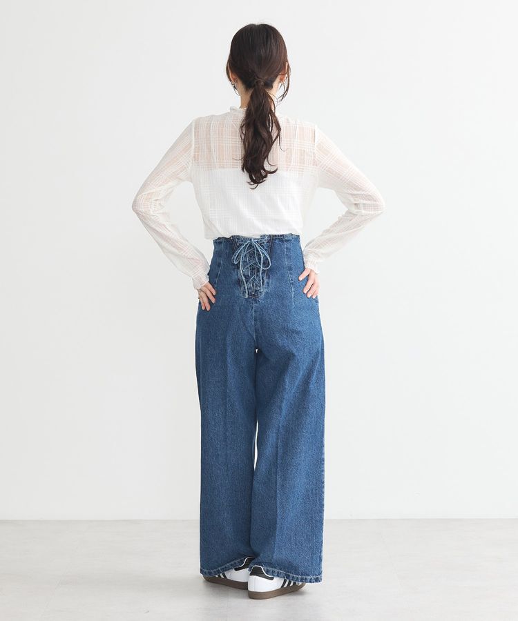 earth music&ecology「シアーチェックプルオーバー」|Tシャツ・カットソー|