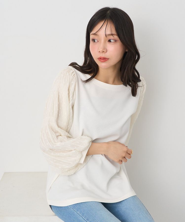 earth music&ecology「マジョリカプリーツプルオーバー」|Tシャツ・カットソー|