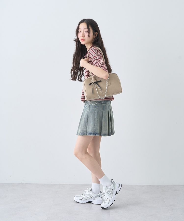 earth music&ecology「レトロボーダーポロシャツ」|Tシャツ・カットソー|