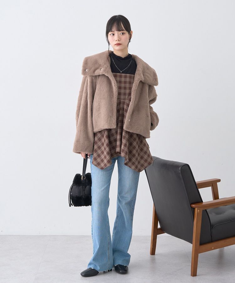 earth music&ecology「あったかフェミニンインナー(シアーハイネック)」|Tシャツ・カットソー|