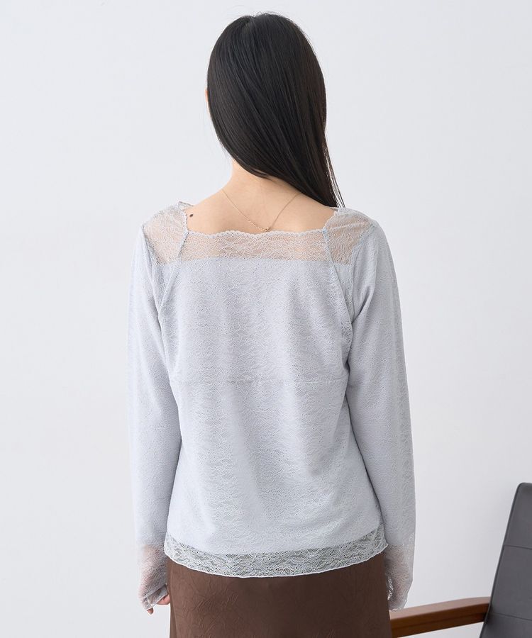 earth music&ecology「あったかフェミニンインナー(2wayネック)」|Tシャツ・カットソー|