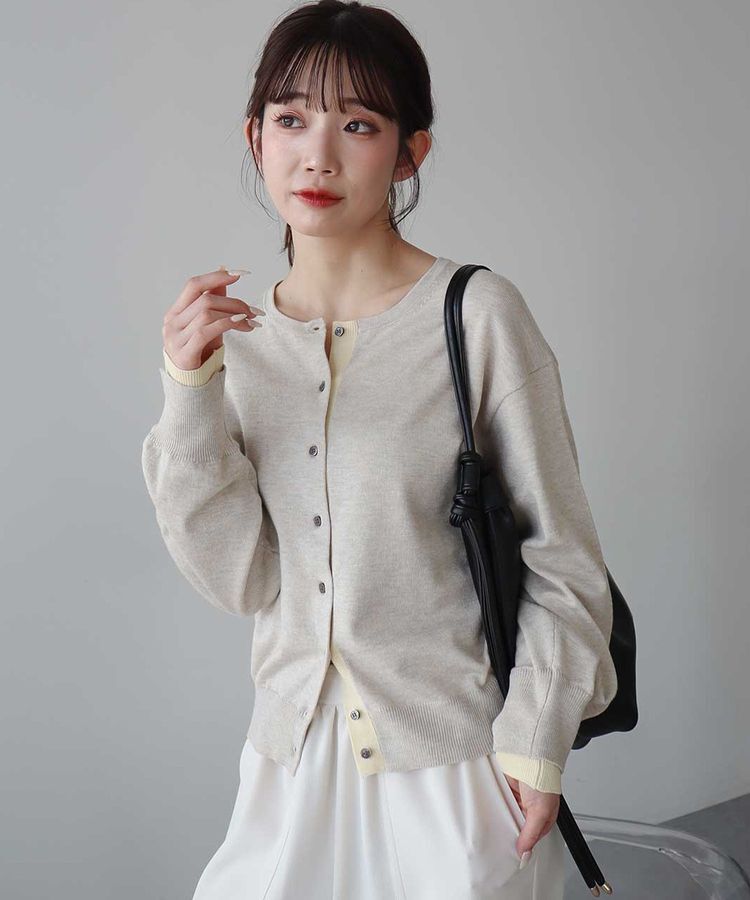 earth music&ecology「【UVカット】カラーコンビニットカーディガン」|カーディガン|