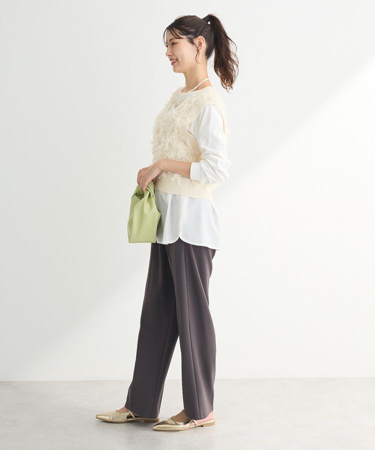 Green Parks「フリンジニットベスト」|ベスト・ジレ|