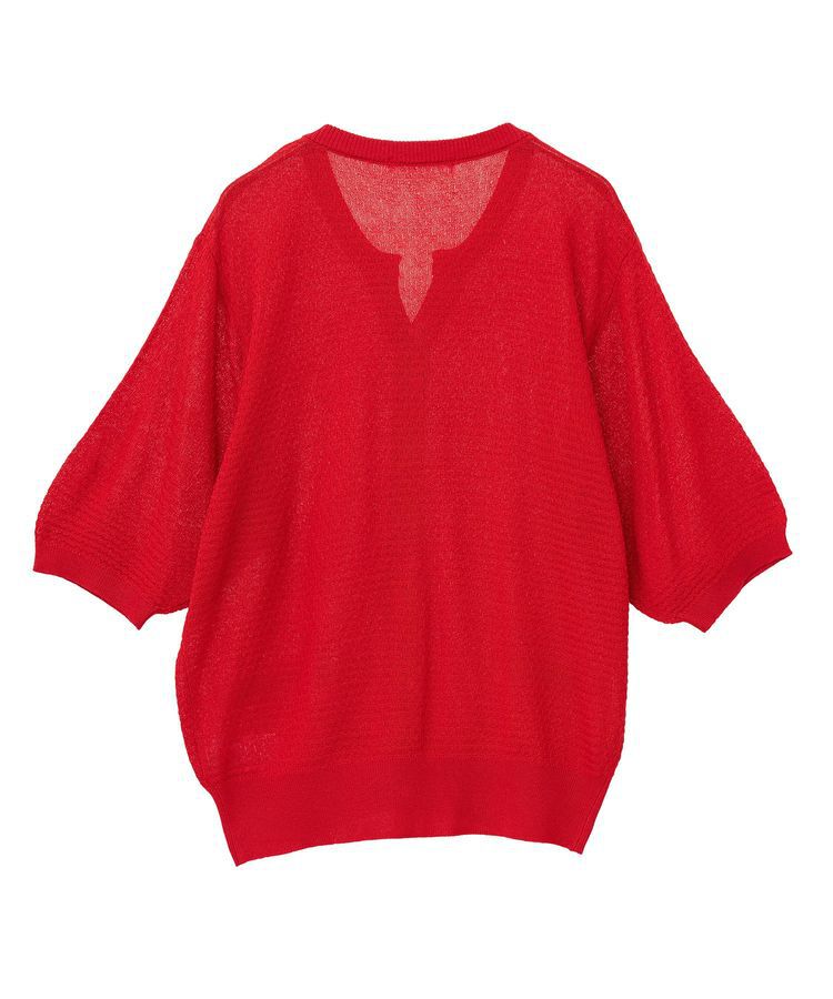 Green Parks「スキッパー半袖ニットカーディガン」|カーディガン|