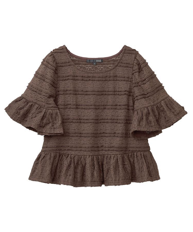 Green Parks「・SUGAR SPOON レースフリルプルオーバー」|Tシャツ・カットソー|