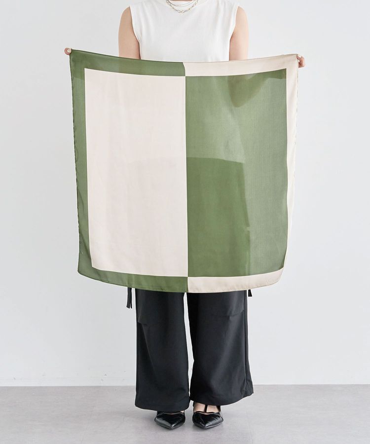 Green Parks「・スクエアパターンスカーフ 70&times;70」|バンダナ・スカーフ|