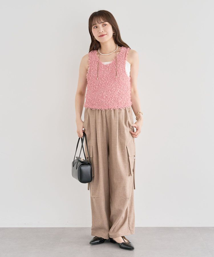 Green Parks「・swing by 2wayチュールヤーンベスト」|ベスト・ジレ|