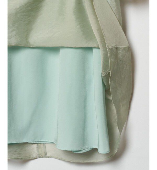 LOULOU WILLOUGHBY「【LOULOU WILLOUGHBY】ギャザーシフォンスリーブワンピース」|ワンピース|