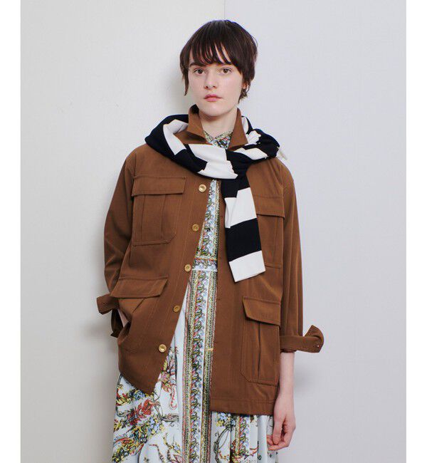 allureville「シャンブレーミリタリーブルゾン」|ブルゾン・スタジャン|