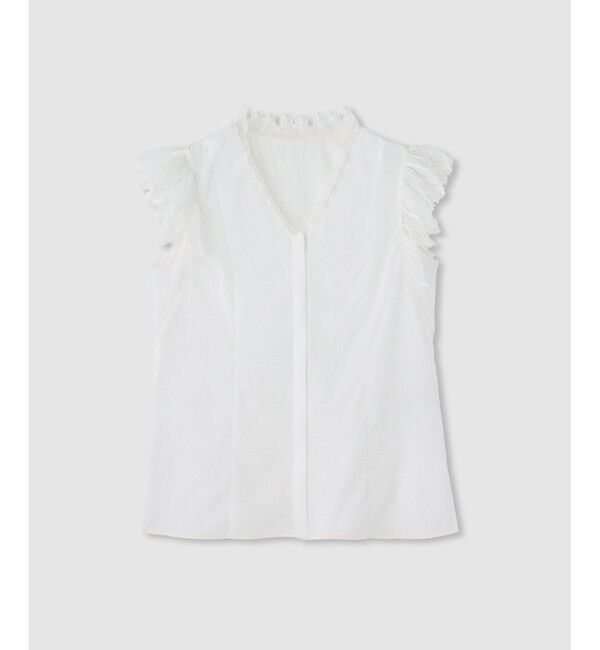 allureville「レースカラーブラウス」|シャツ・ブラウス|ホワイト