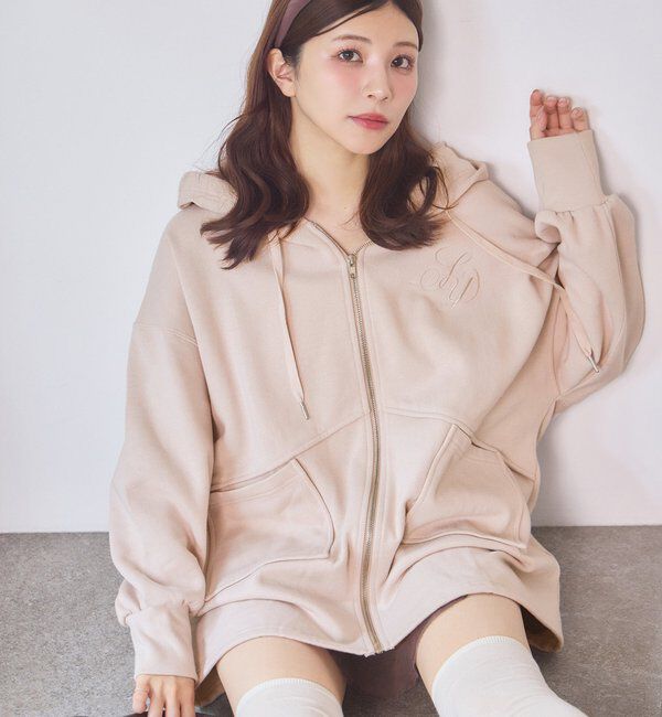  「【WEB限定】ビッグシルエットジップパーカー／裏毛」|プルオーバー|