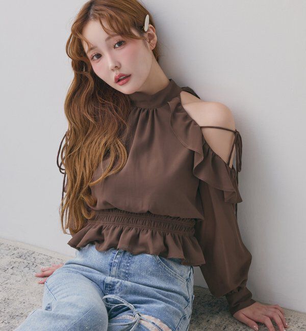  「バックリボンアメスリブラウス」|シャツ・ブラウス|