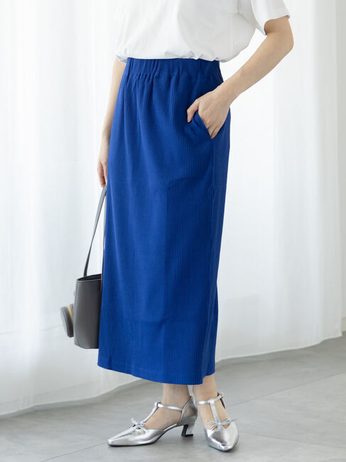 Te chichi TERRASSE「【選べる着丈】ゴム編みナロースカート」|スカート|