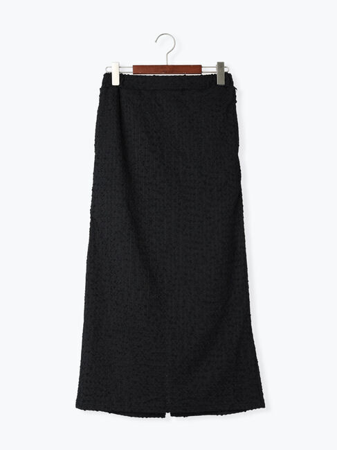 Te chichi TERRASSE「カットジャカードナロースカート」|スカート|ブラック