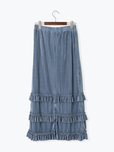 Te chichi TERRASSE「裾フリルプリーツスカート」|スカート|