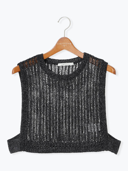 Lugnoncure「メッシュ編みベスト」|ニット・セーター|