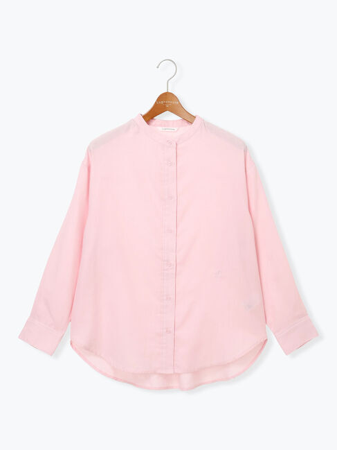 Lugnoncure「刺繍入りバンドカラーシャツ」|シャツ・ブラウス|