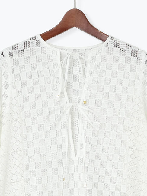 Te chichi「【Atelier ChouChou】レースコンビパネルワンピース」|ワンピース|