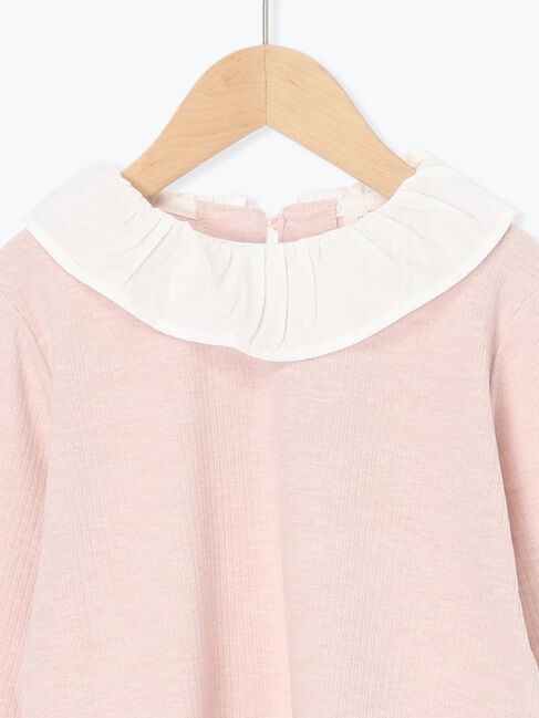 Samansa Mos2 Lagom「襟付きテレコカットソー」|Tシャツ・カットソー|