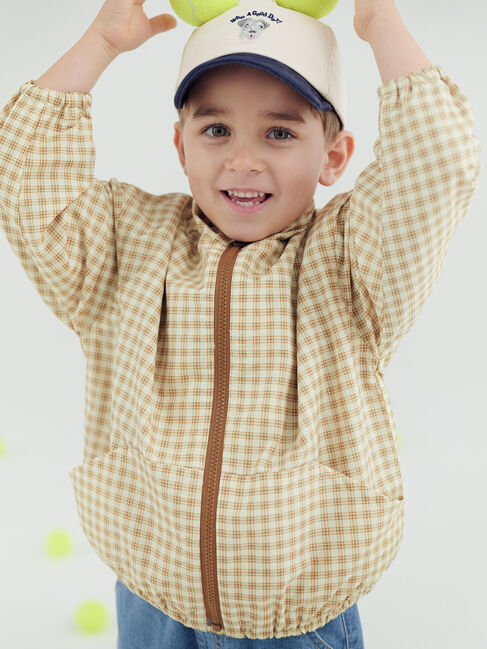 Samansa Mos2 Lagom「【撥水】チェック柄ウィンドブレーカー」|ブルゾン・スタジャン|