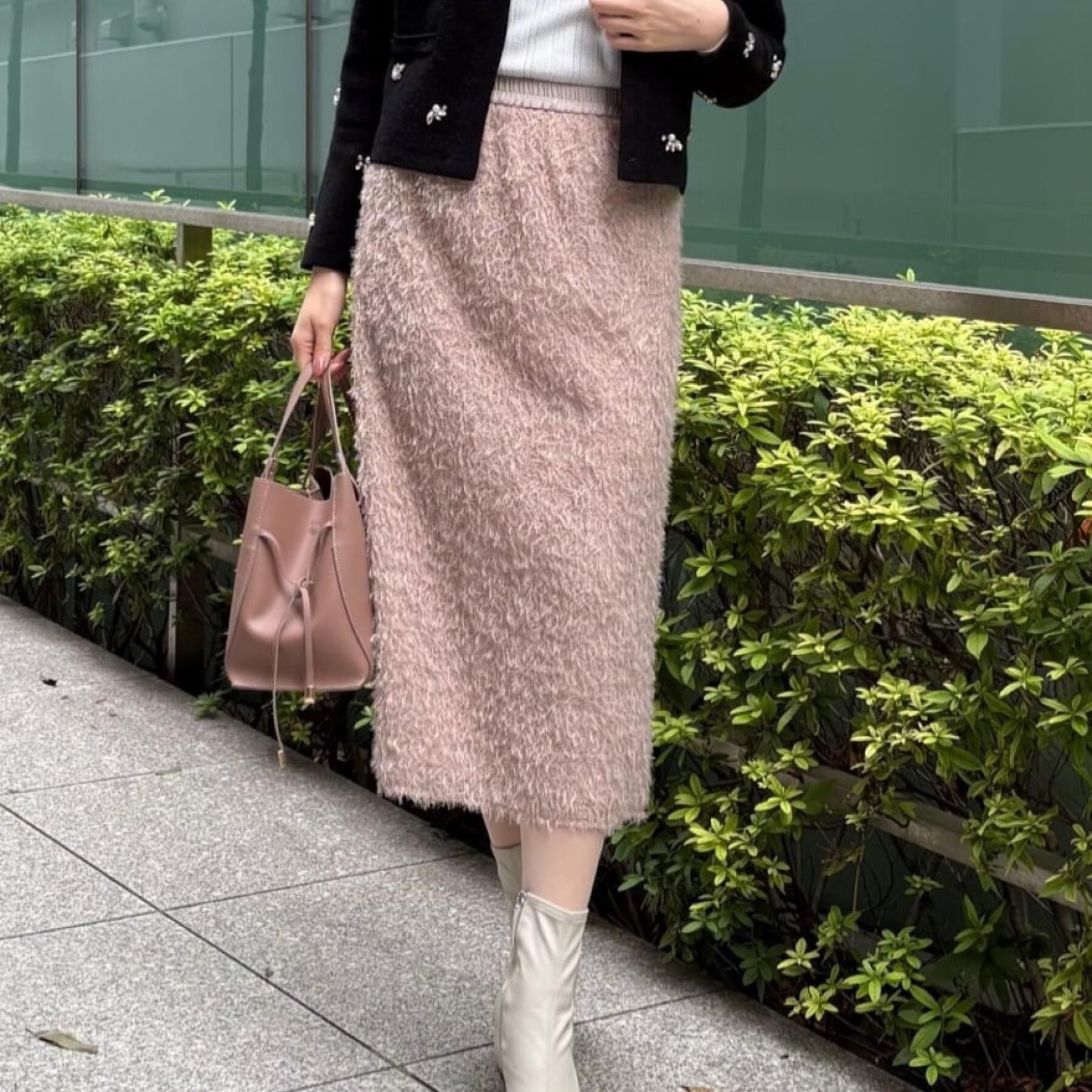 COUP DE CHANCE「【洗える／日本製】フェザータイトスカート」|スカート|グレージュ(050)