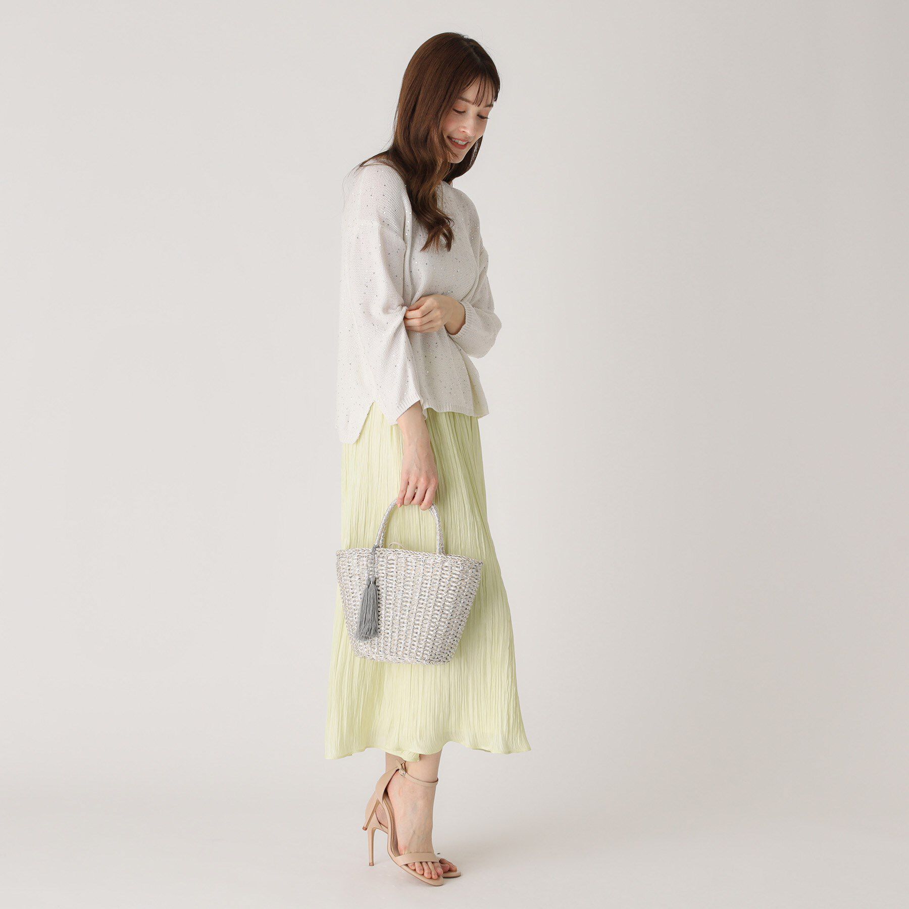 COUP DE CHANCE「【洗える】スパンコールニット」|ニット・セーター|