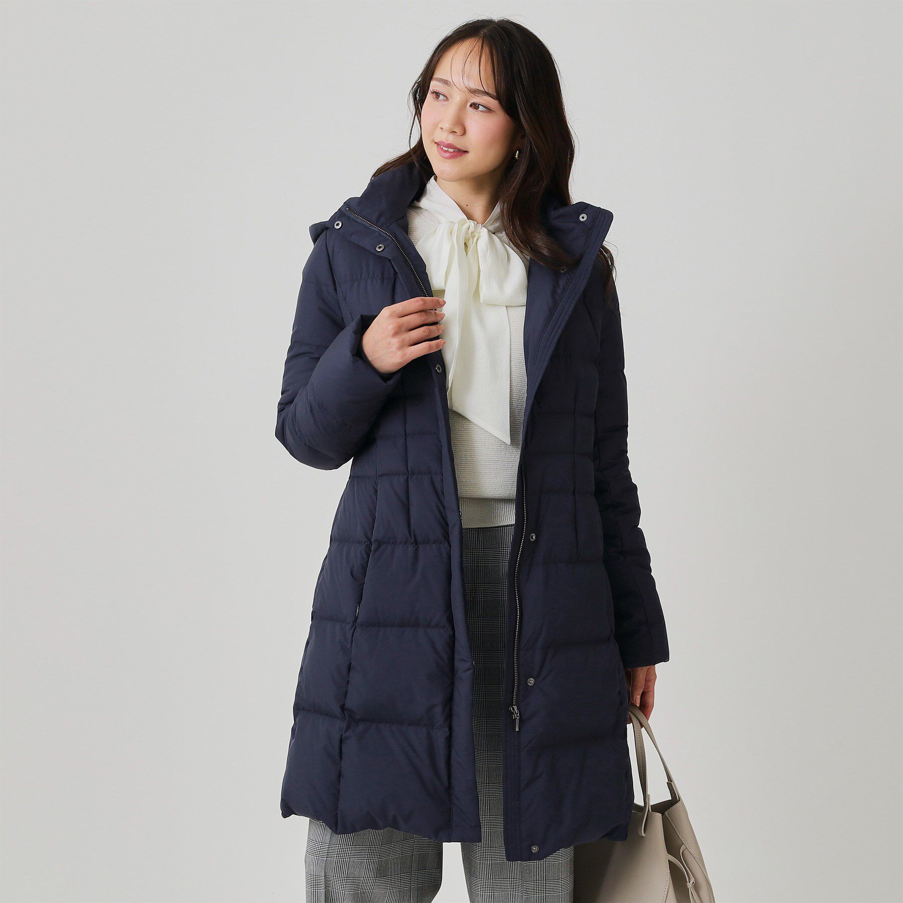 COUP DE CHANCE「【フランス産ホワイトダックダウン／FP800保温性◎／抗菌防臭／手洗い可】ロングダウンコート」|ダウン|