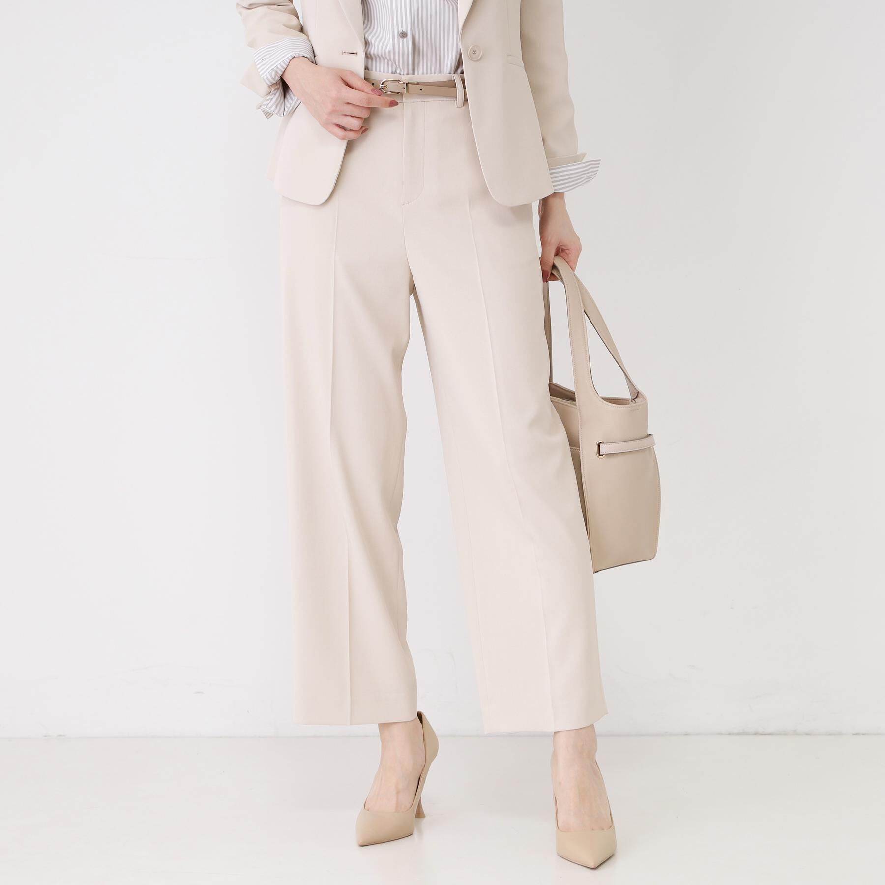 COUP DE CHANCE「【手洗い可／日本製／スーツ可】センタープレスストレートワイドパンツ」|その他|