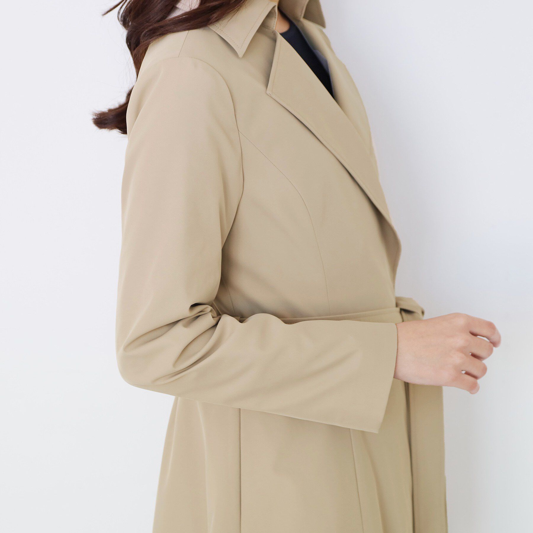 COUP DE CHANCE「【きれいめ羽織り】Aラインドレスコート」|トレンチコート|