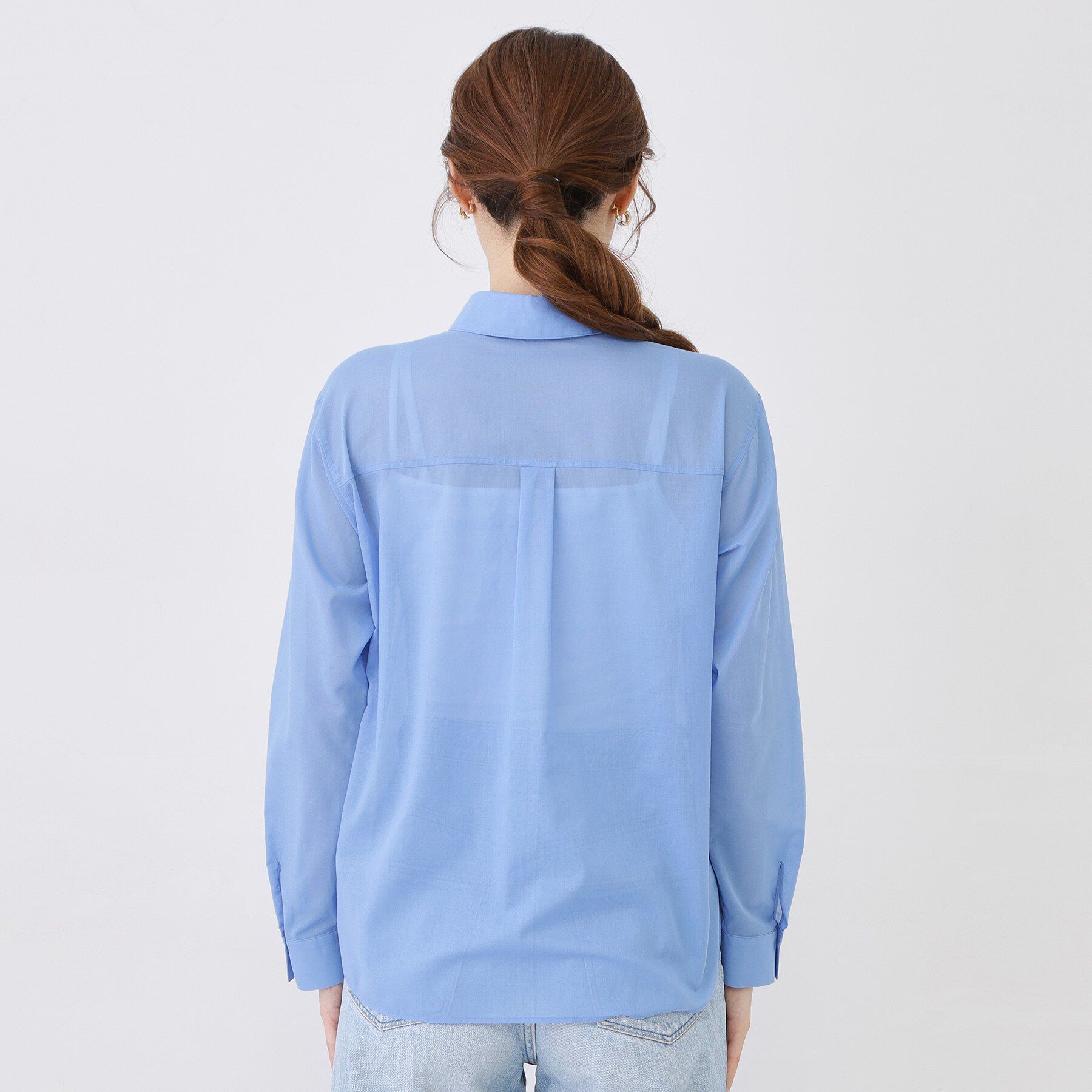 COUP DE CHANCE「【手洗い可／ソフトな風合い】シアーローンシャツ」|シャツ・ブラウス|