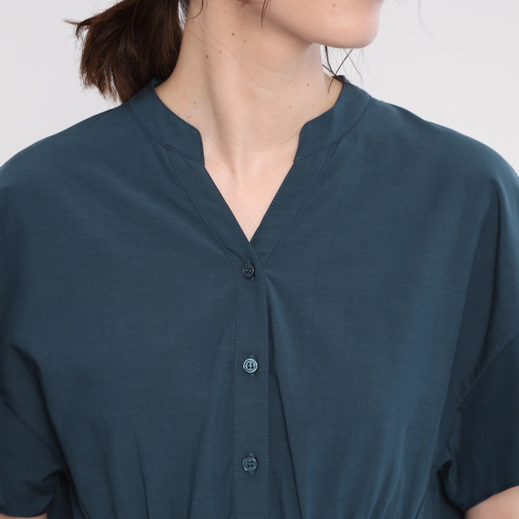 Reflect「【手洗い可】スキッパーブラウス」|シャツ・ブラウス|