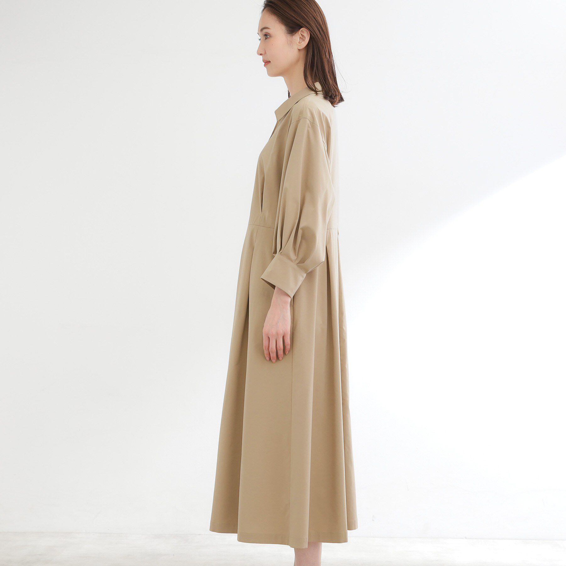 Reflect「タイプライターシャツロングワンピース」|ワンピース|