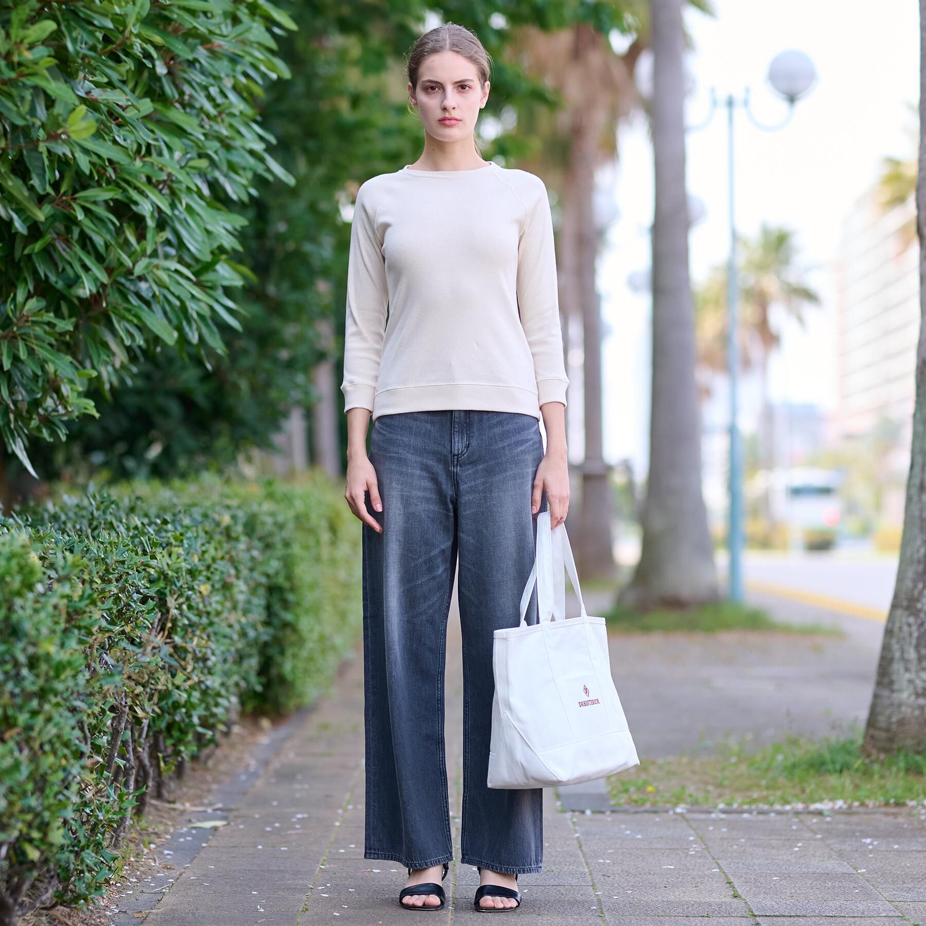 DRESSTERIOR「ラグランスリーブコットンプルオーバー」|パーカー|