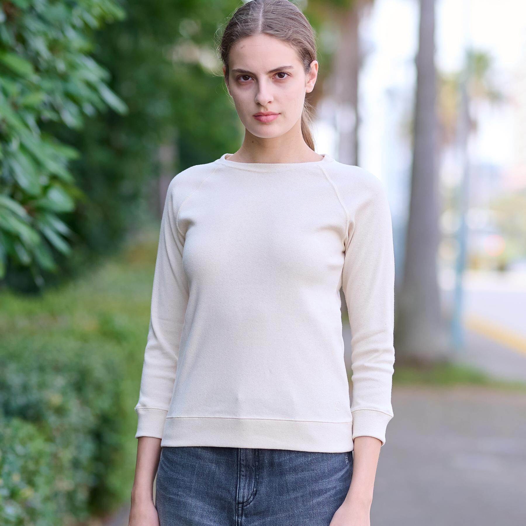 DRESSTERIOR「ラグランスリーブコットンプルオーバー」|パーカー|