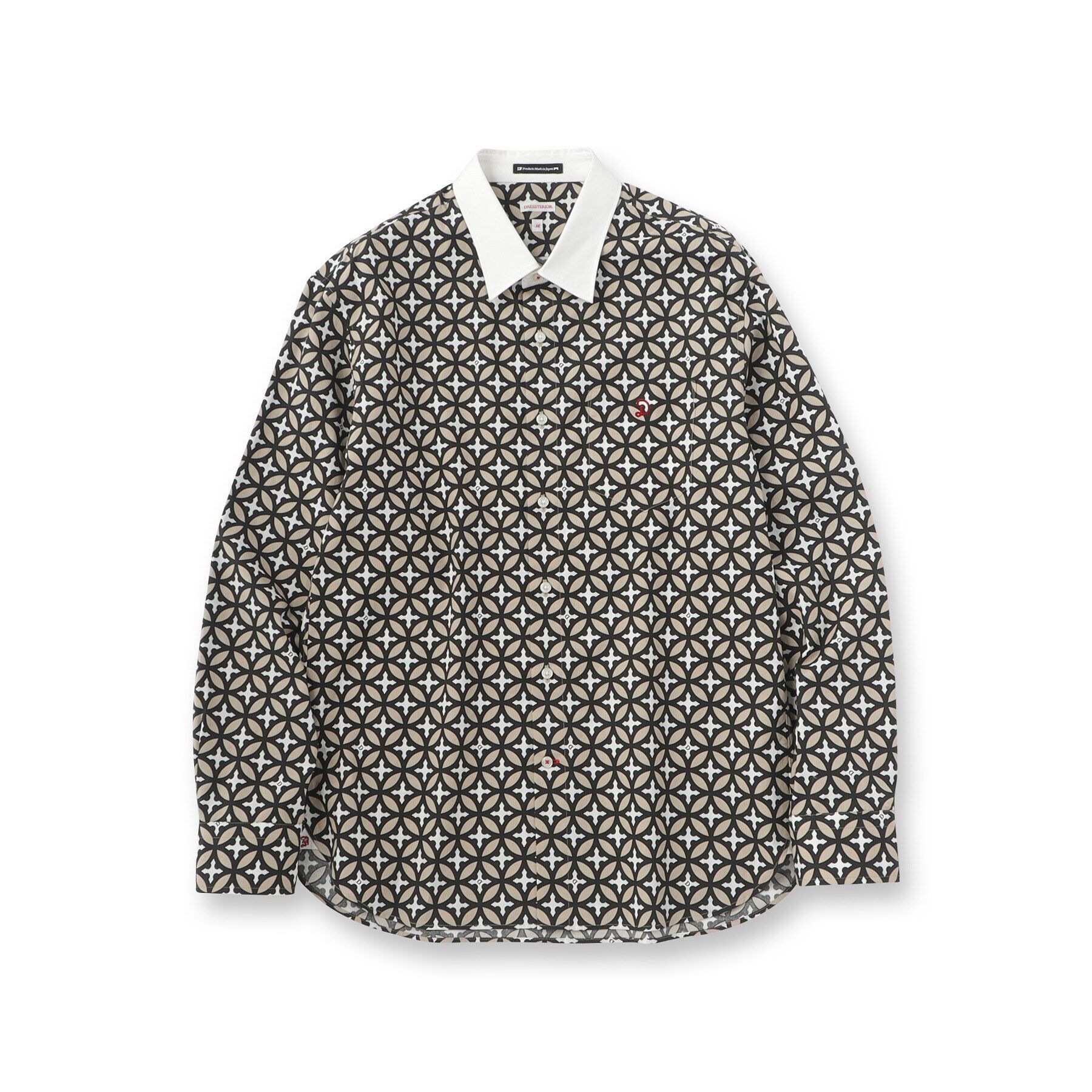 DRESSTERIOR「オーバーラップサークル クレリックシャツ」|シャツ・ブラウス|