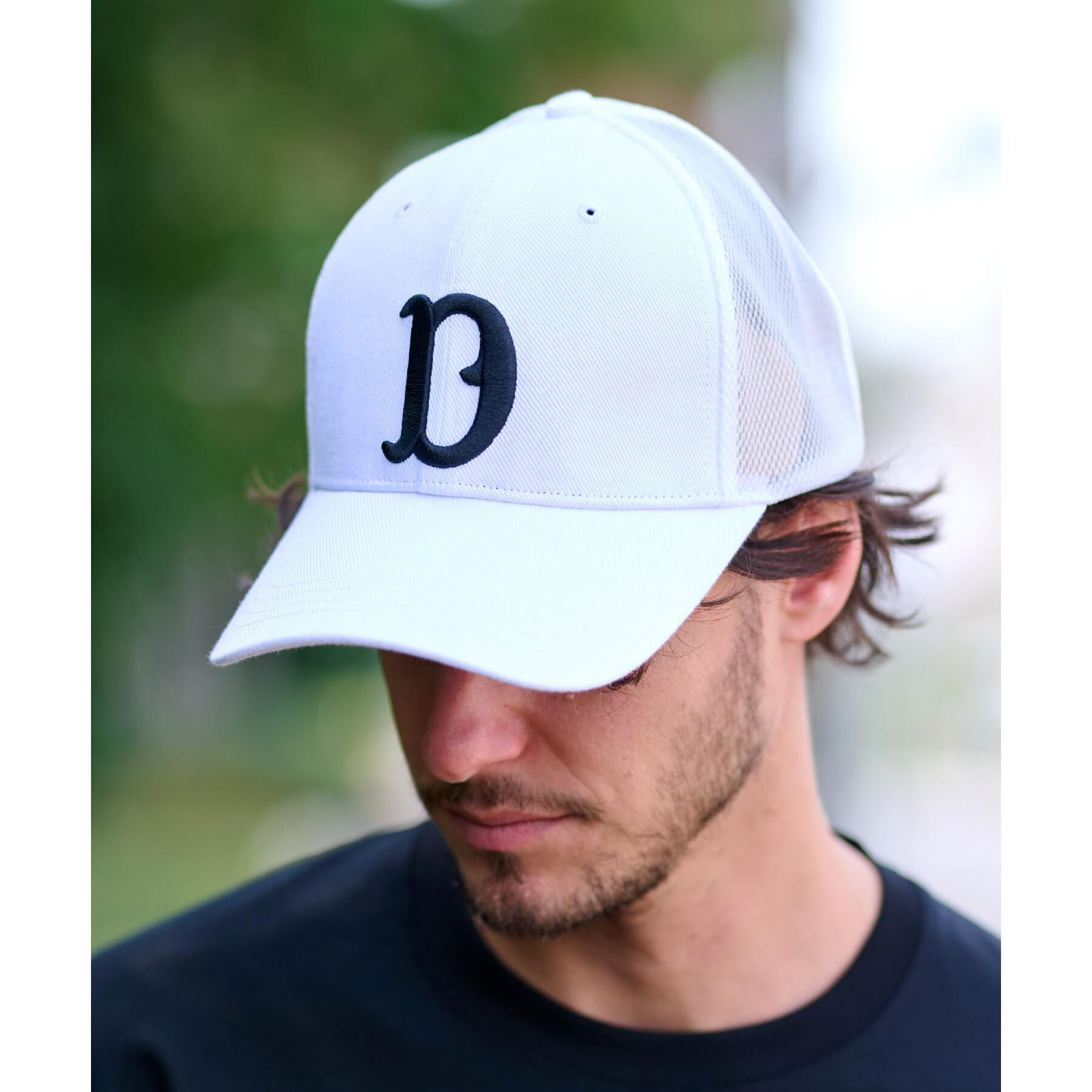 DRESSTERIOR「Dロゴキャップ」|キャップ・キャスケット|ホワイト(001)