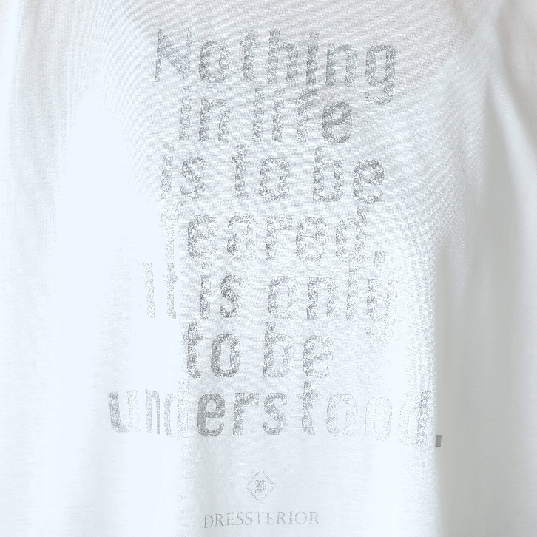 DRESSTERIOR「箔PTドルマンスリーブロゴTシャツ」|Tシャツ・カットソー|