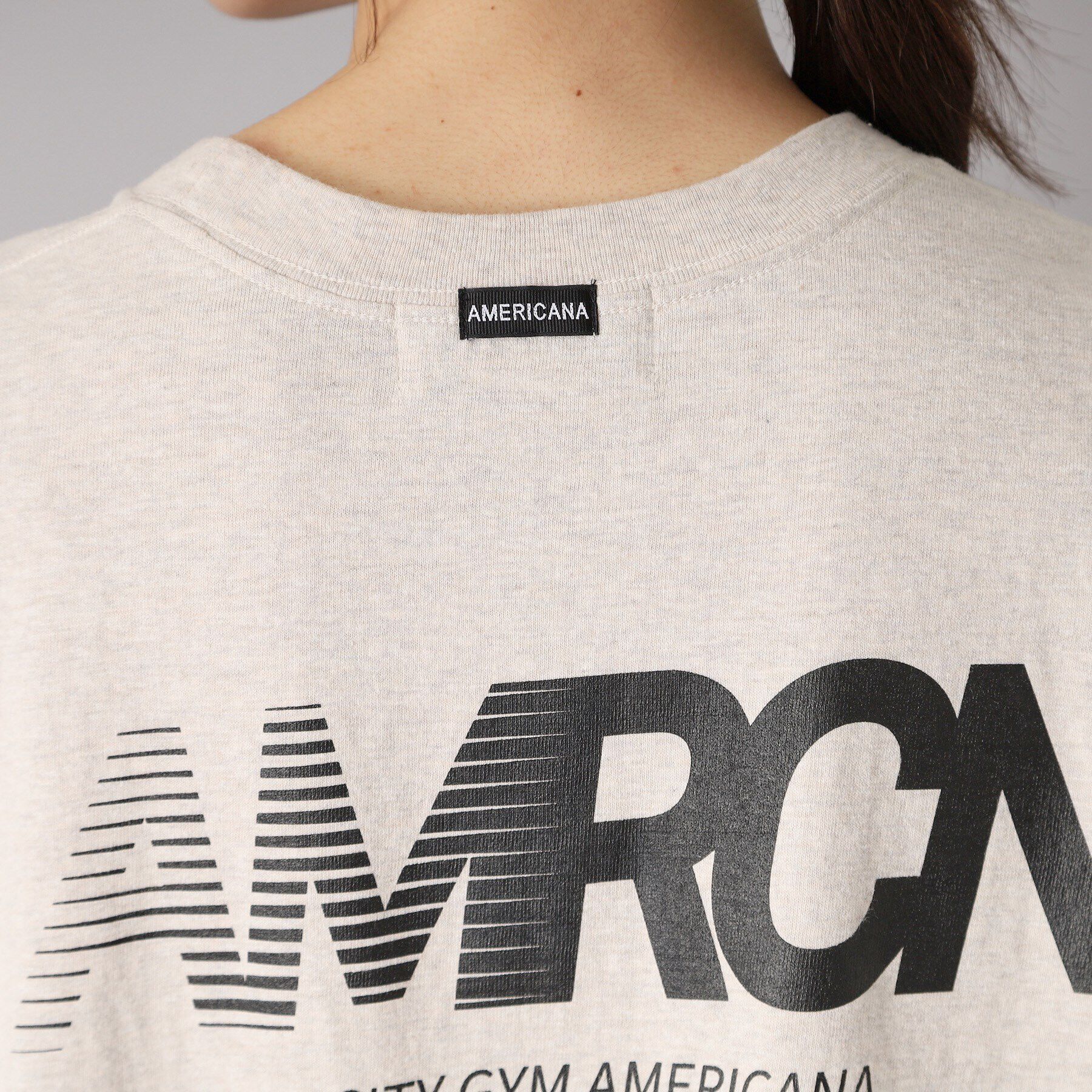 DRESSTERIOR「Americana（アメリカーナ） AMRCN ロゴTシャツ」|Tシャツ・カットソー|