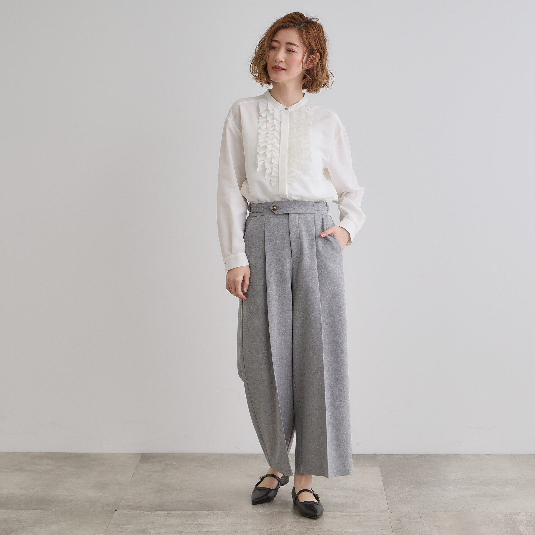 grove「スパンビンテージフリルブラウス」|シャツ・ブラウス|