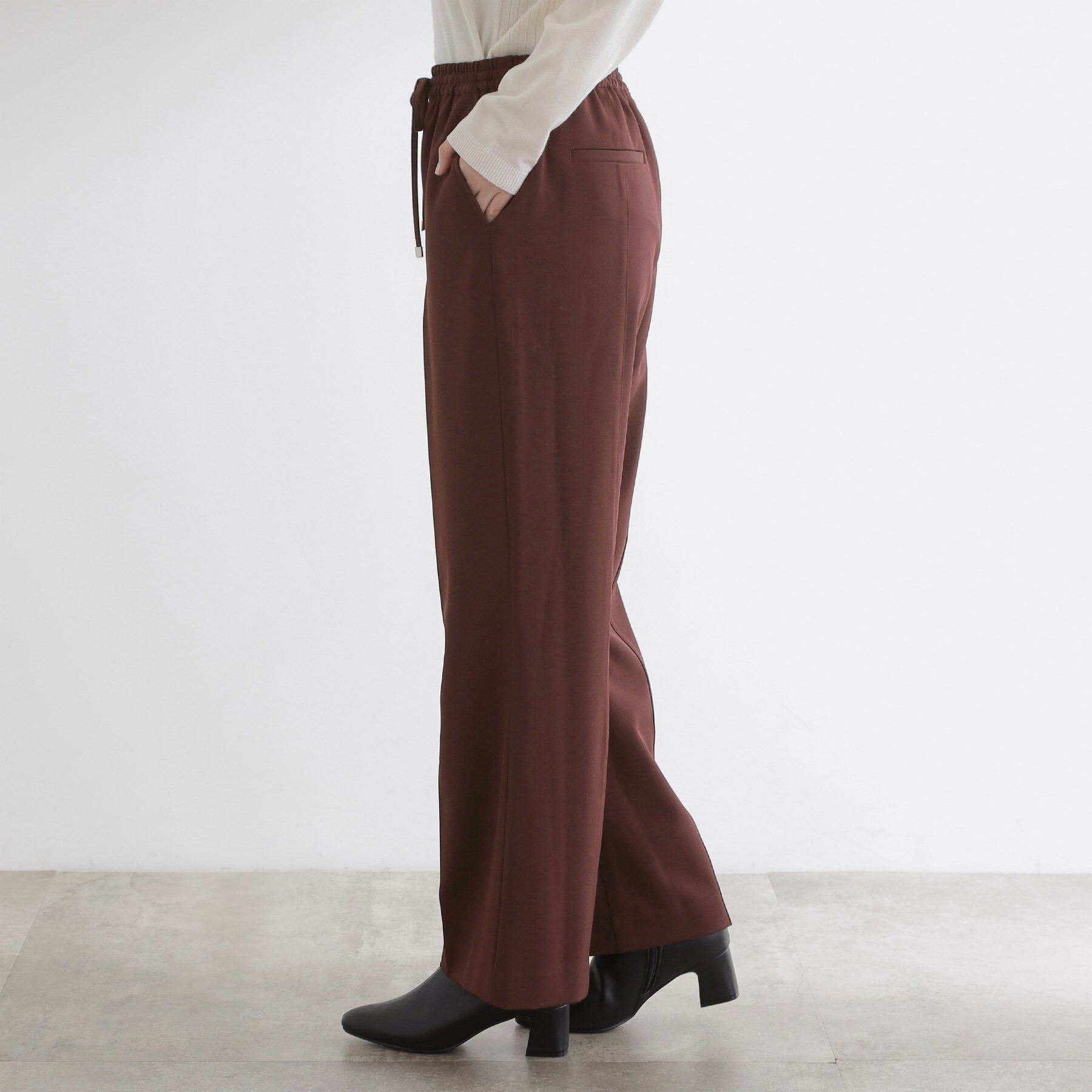 grove「すっきりもリラックスも叶える　ウエストイージー美脚フレアパンツ」|その他|