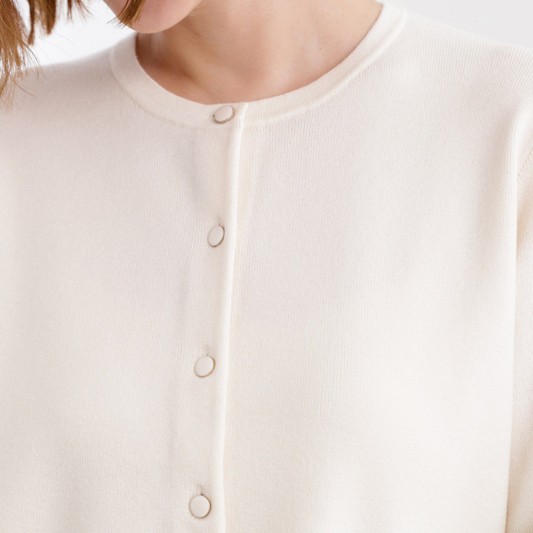 grove「【洗える】毛玉軽減クルーネックカーディガン」|カーディガン|