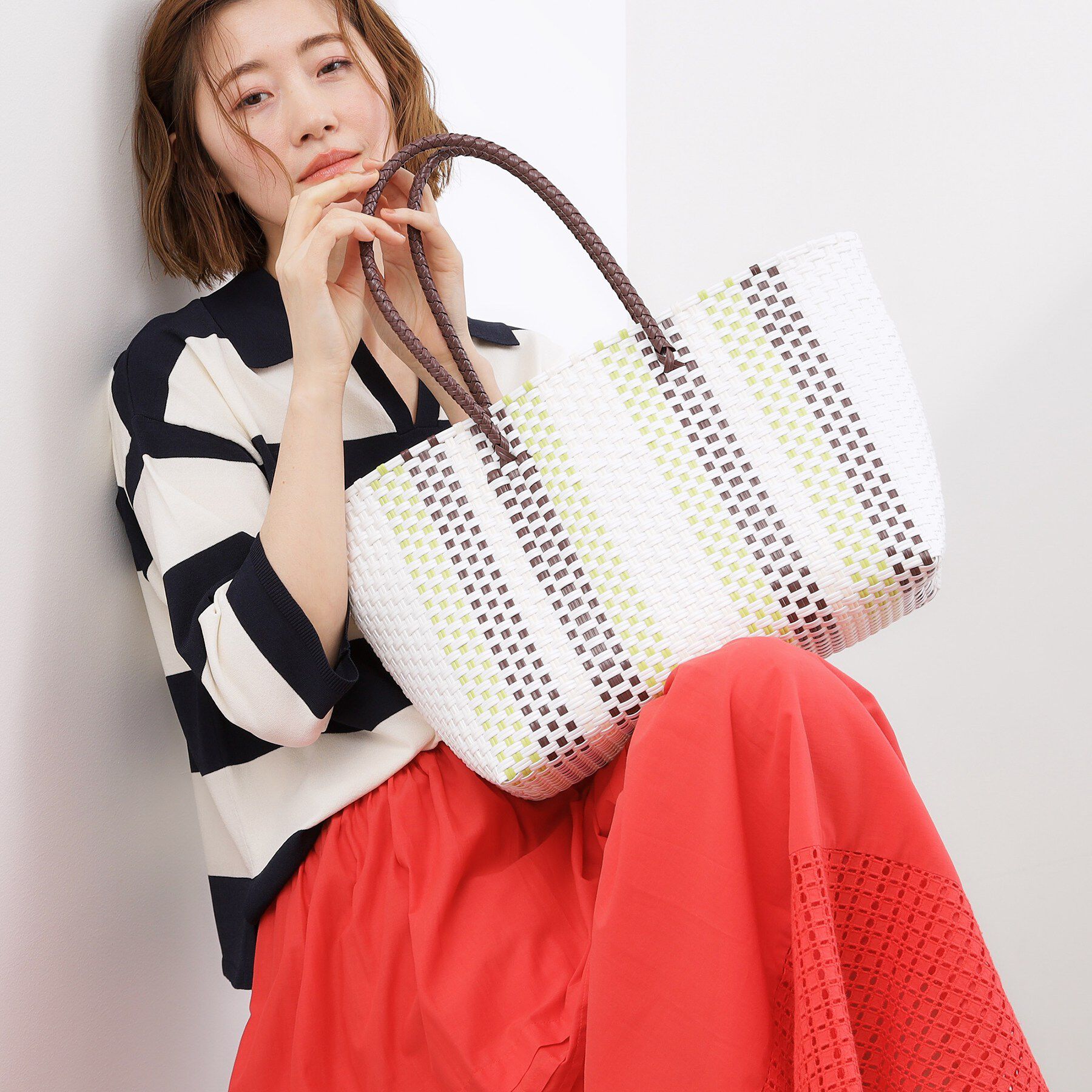 grove「メルカドトート」|トートバッグ|ブラウン(043)