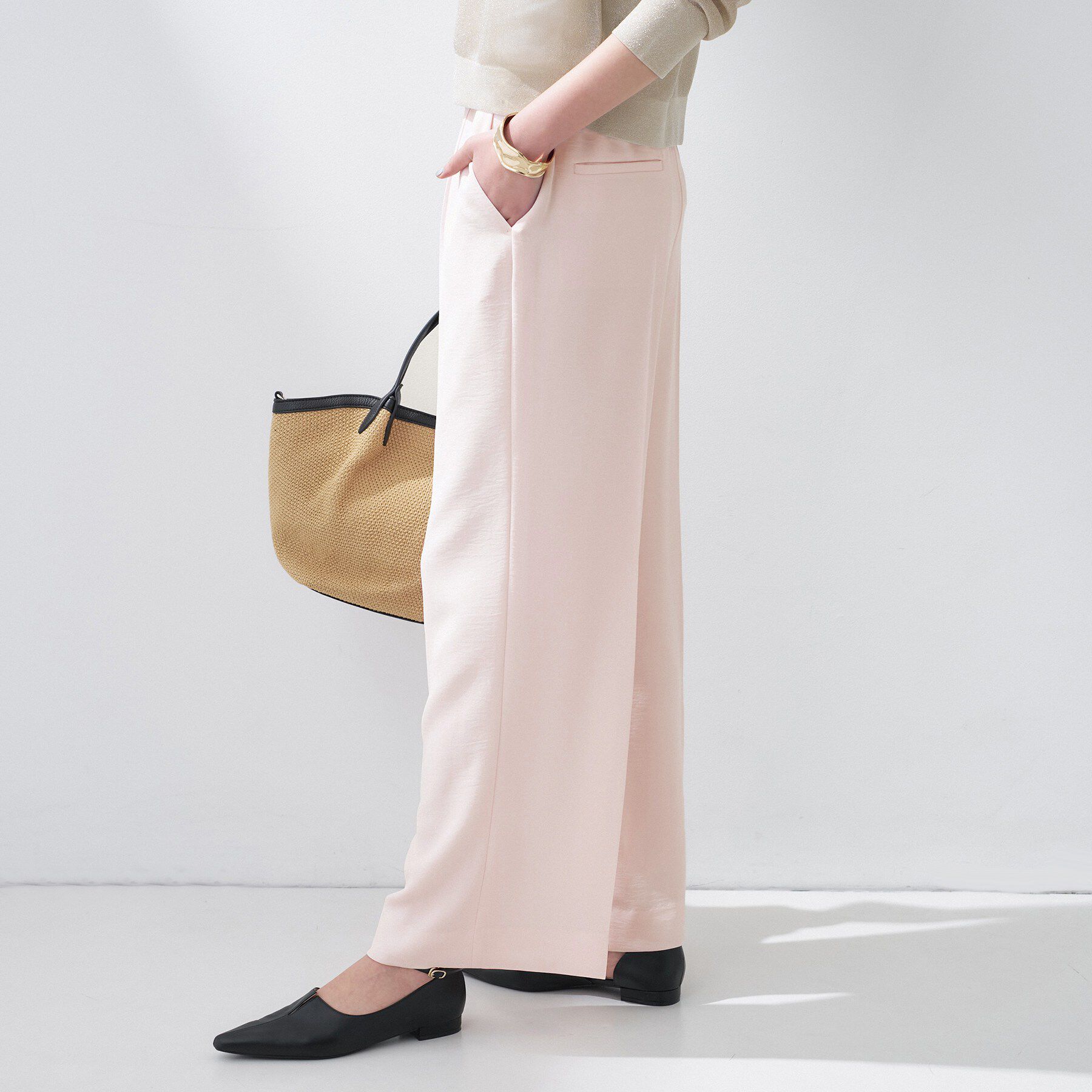 INDIVI「【着る日傘/遮熱/UVケア】ワイドパンツ」|スーツ|