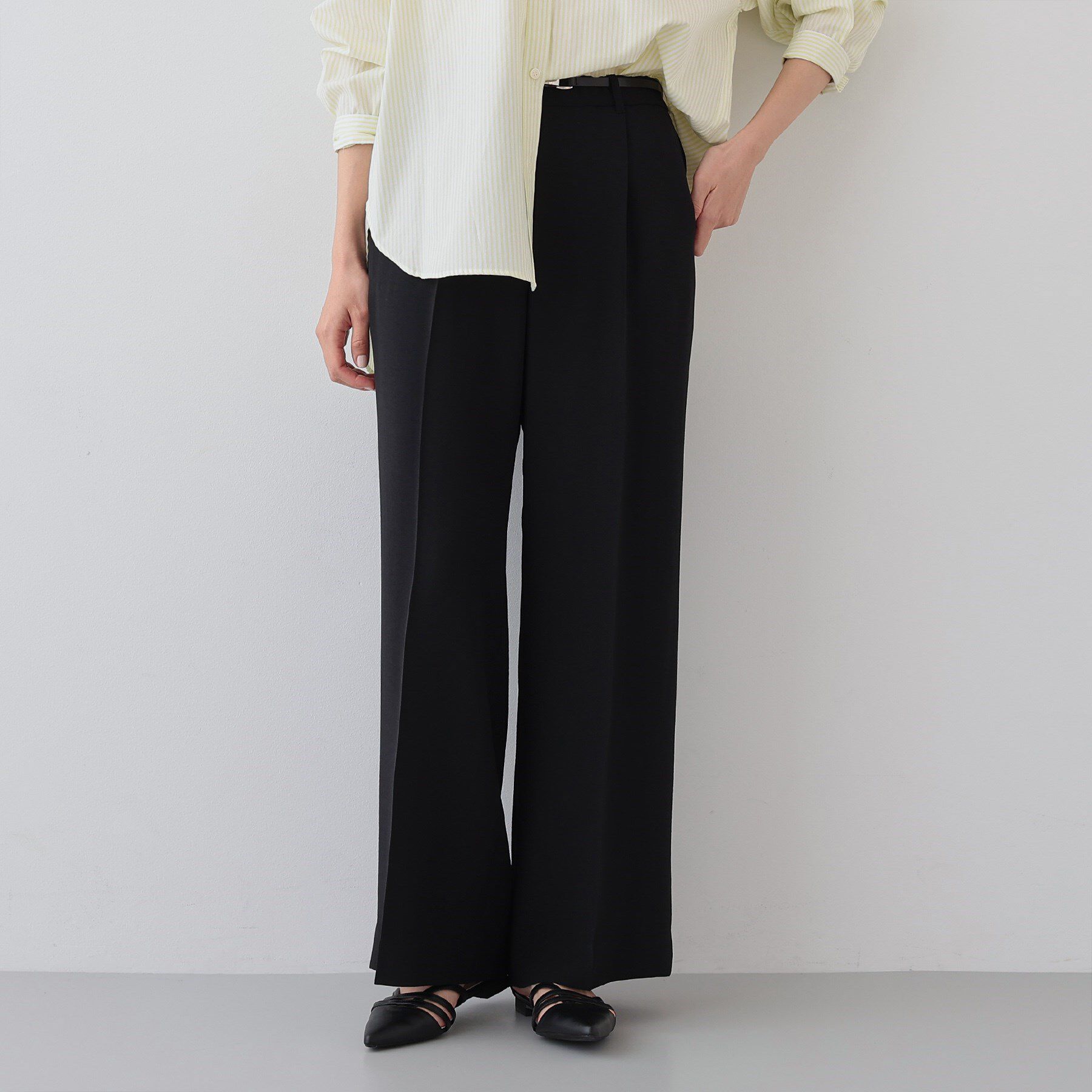 INDIVI「【着る日傘/遮熱/UVケア】ワイドパンツ」|スーツ|