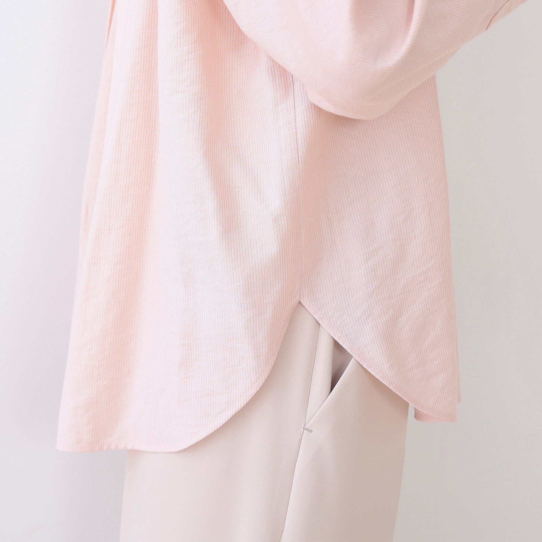 INDIVI「【洗える／シアー】ドビーストライプシャツ」|シャツ・ブラウス|