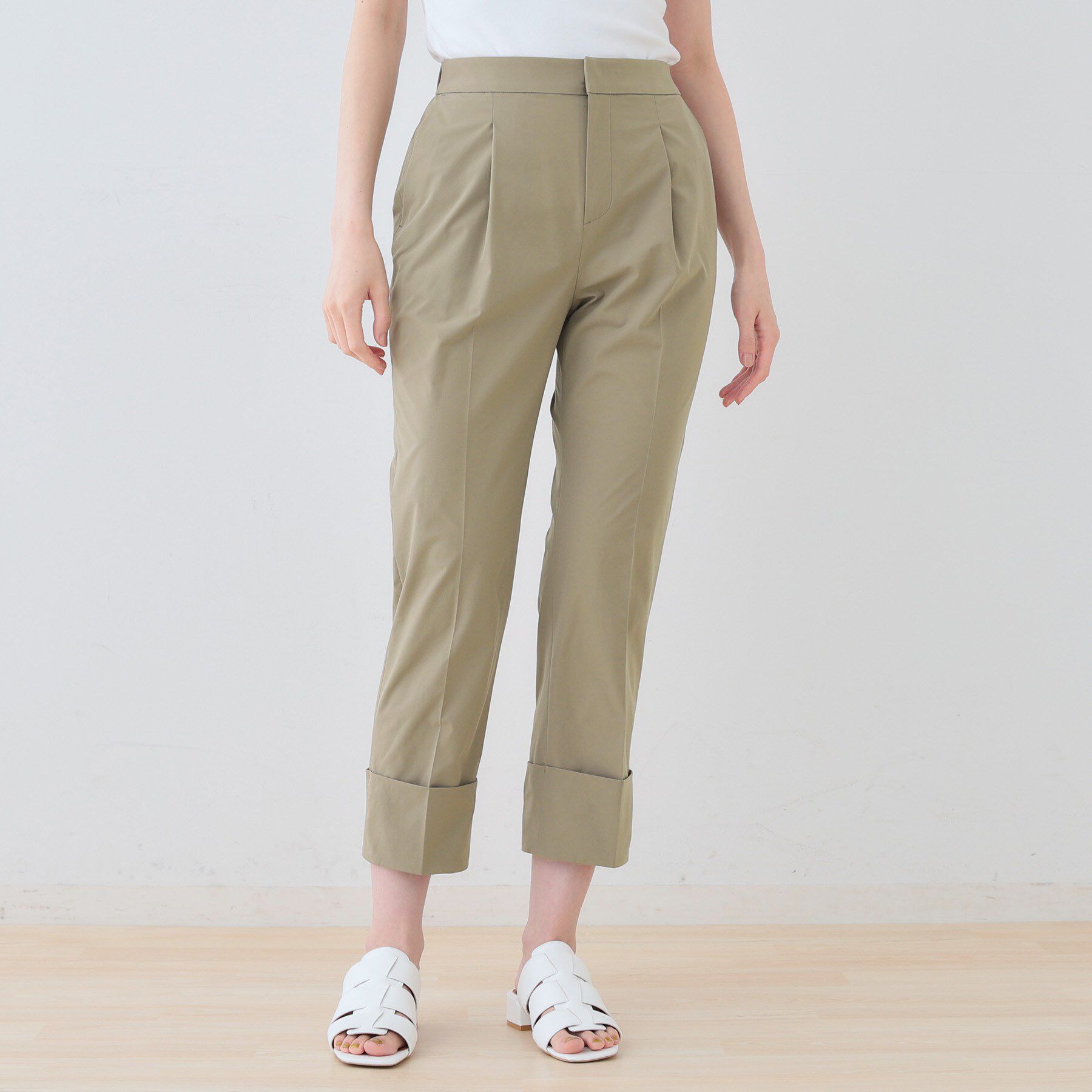 INDIVI「【通気性◎撥水／UV／SETUP可能】アクティブパンツ」|その他|